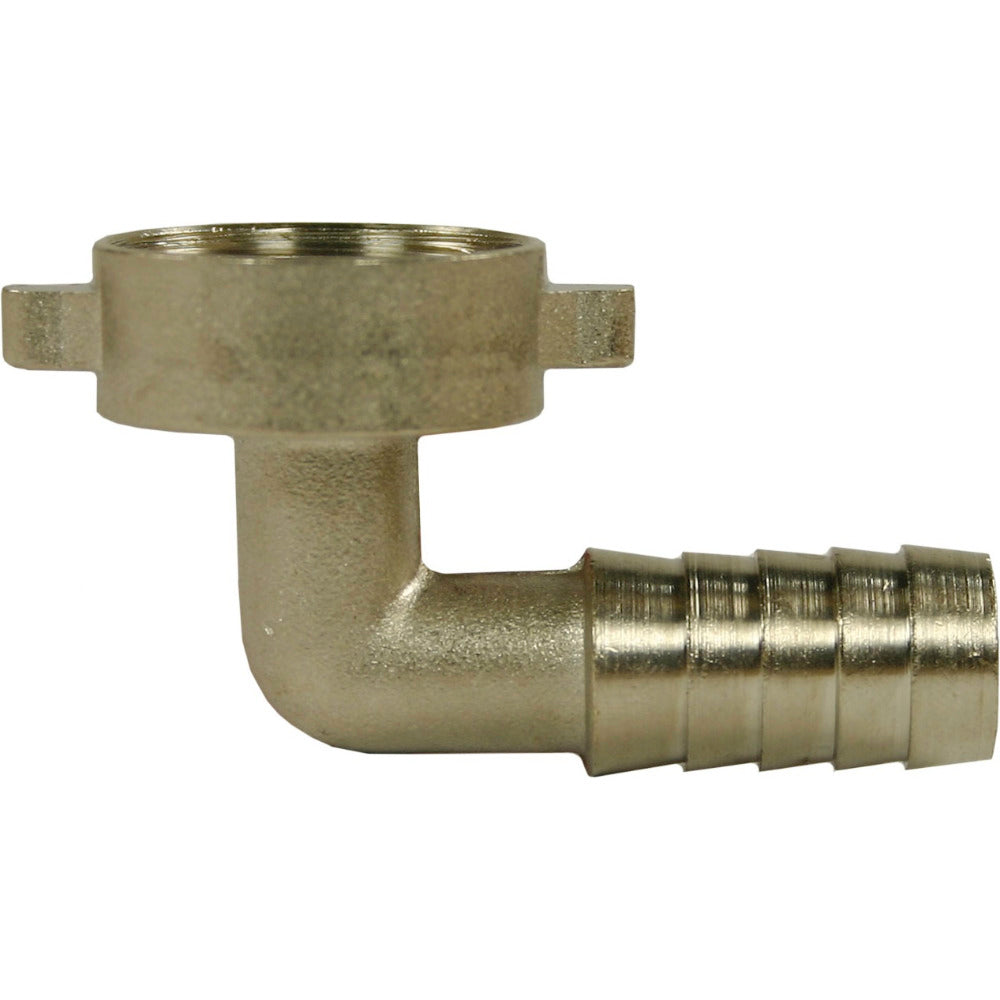 Low Pressure Hose Tail | 90 Degree Elbow | Brass | Various Sizes