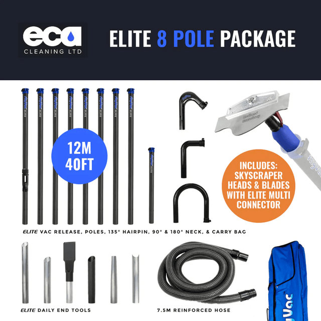 SkyVac | Our Best SkyVac Elite Pole Package | ELITE8POLE | ECA Cleaning Ltd